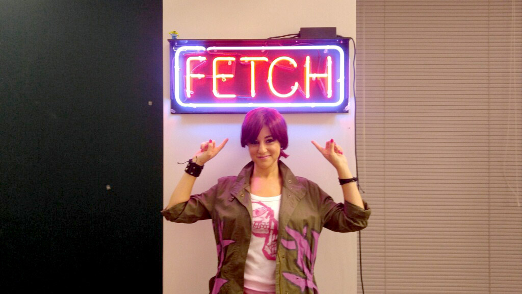 Fetch neon sign